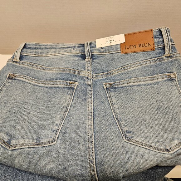Judy Blue Jeans, High Waist,Retro Wide, Size 5/27 - Picture 9 of 13